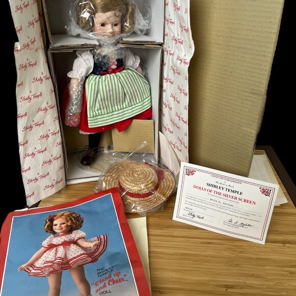 Shirley Temple Dolls Of The Silver Screen Collectible Doll 14" W/Stand New/Box - Picture 2 of 5